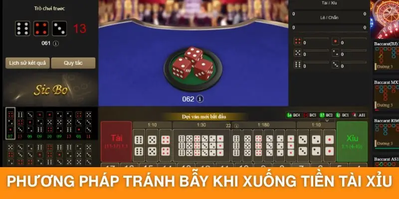 Phương pháp tránh bẫy khi xuống tiền tài xỉu